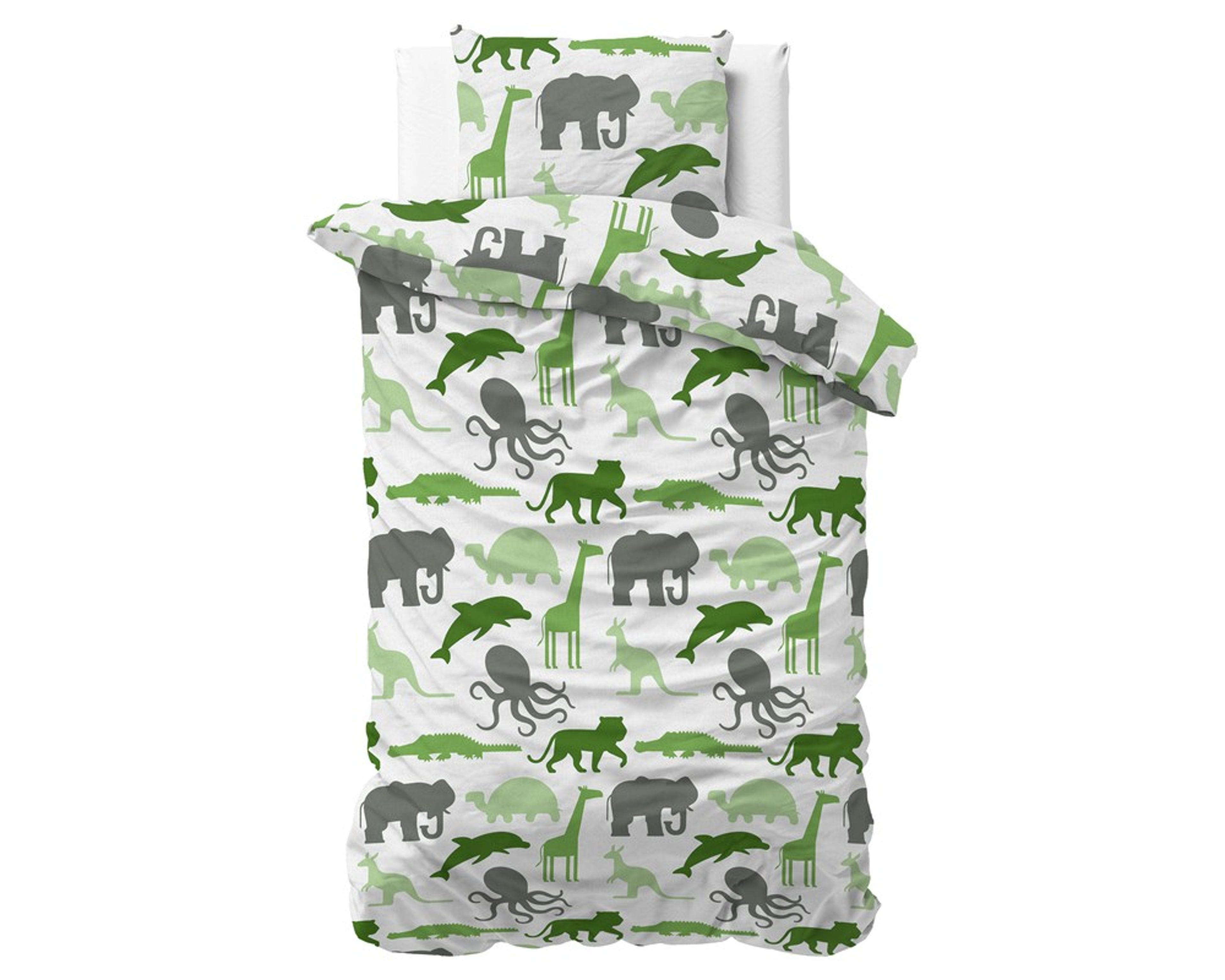 Dreamhouse Bedding 4 Kids Small Dino Green Dekbedovertrek