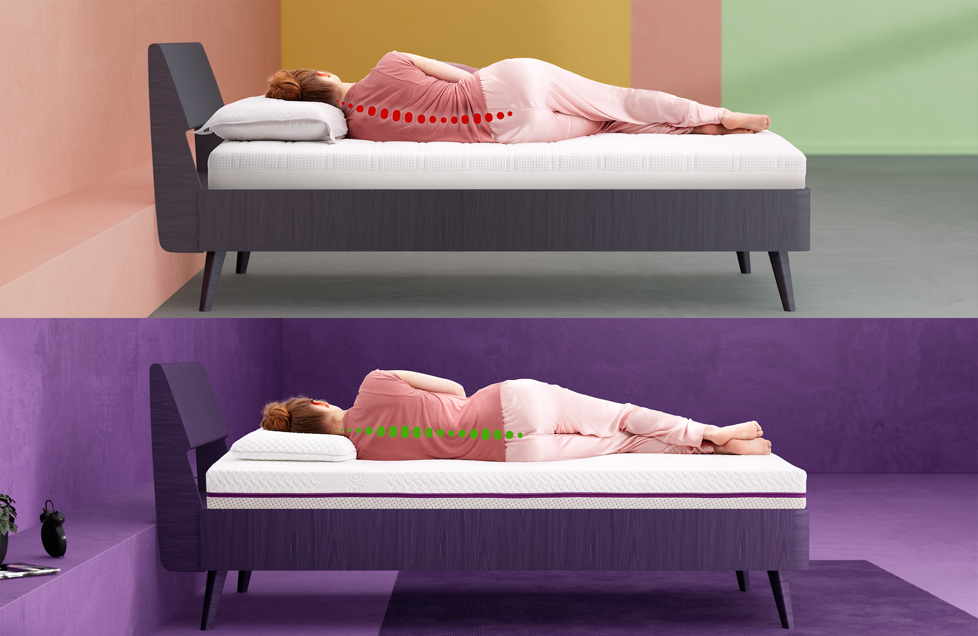 KAMEO Custom Aanpasbaar Matras – Steady Support