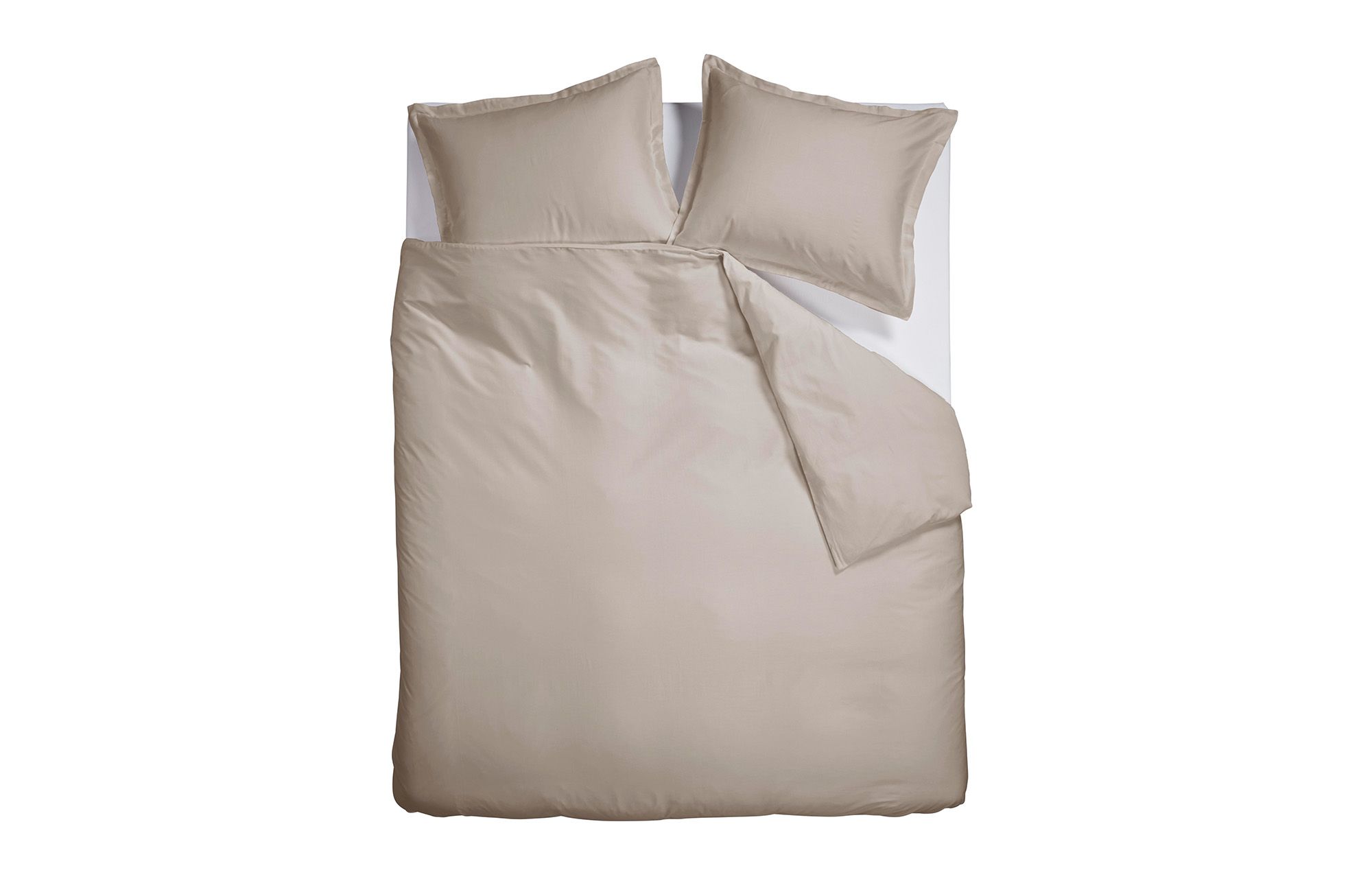 Satin beige Bettwäsche
