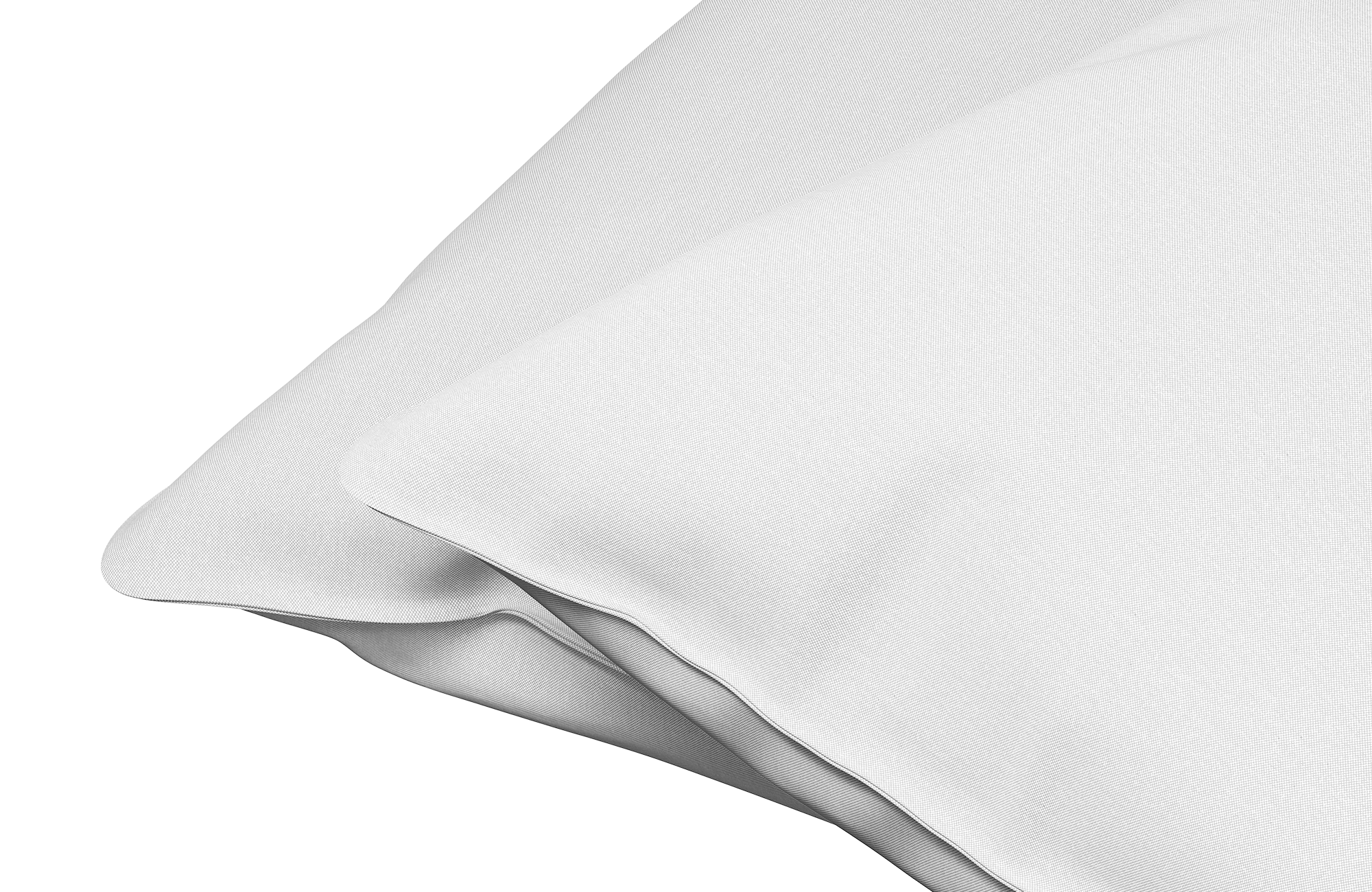 Dixxius Kussenslopen Excellent Percale Katoen White (set van 2)
