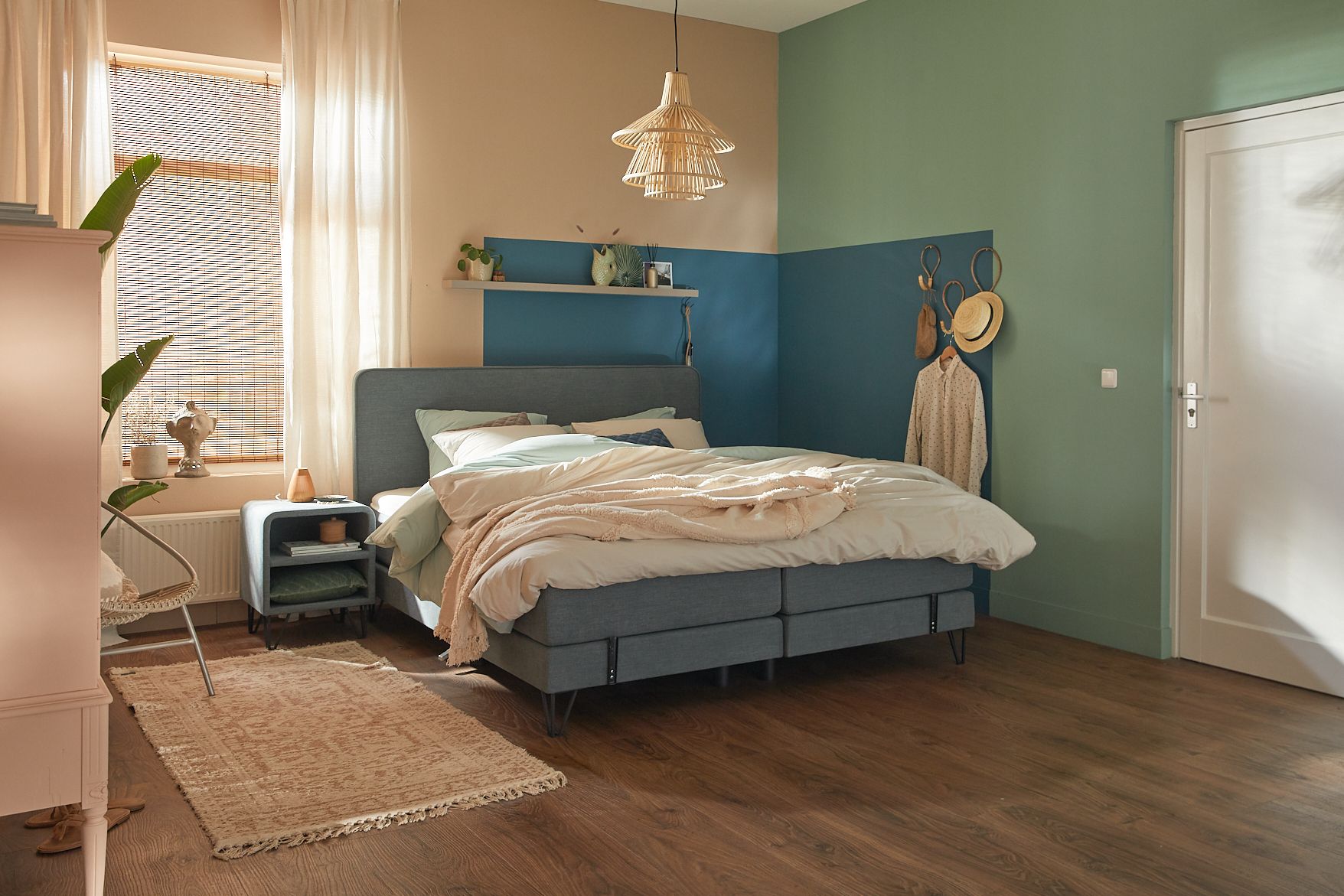 Leg de basis voor je boho slaapkamer met warme, natuurlijke materialen