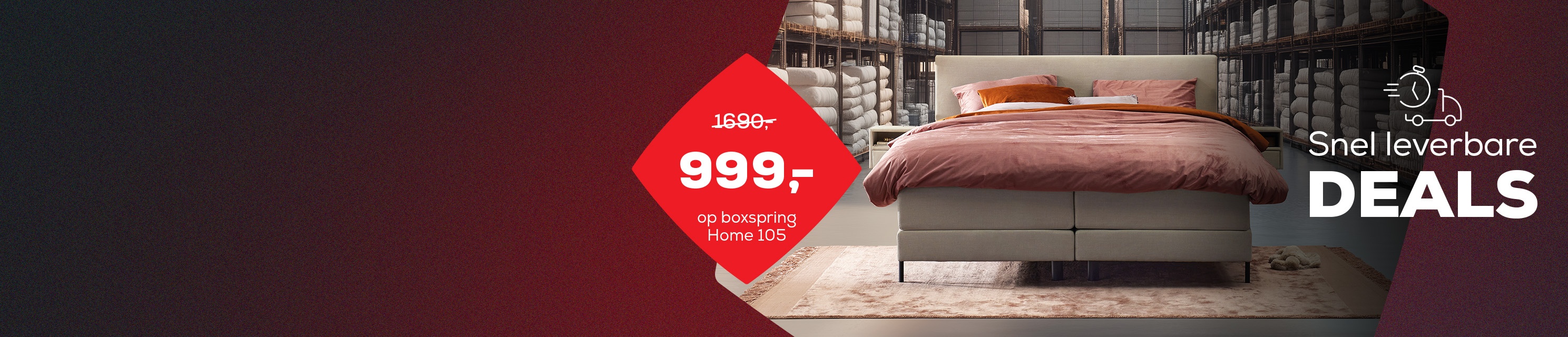 Snel leverbare boxsprings