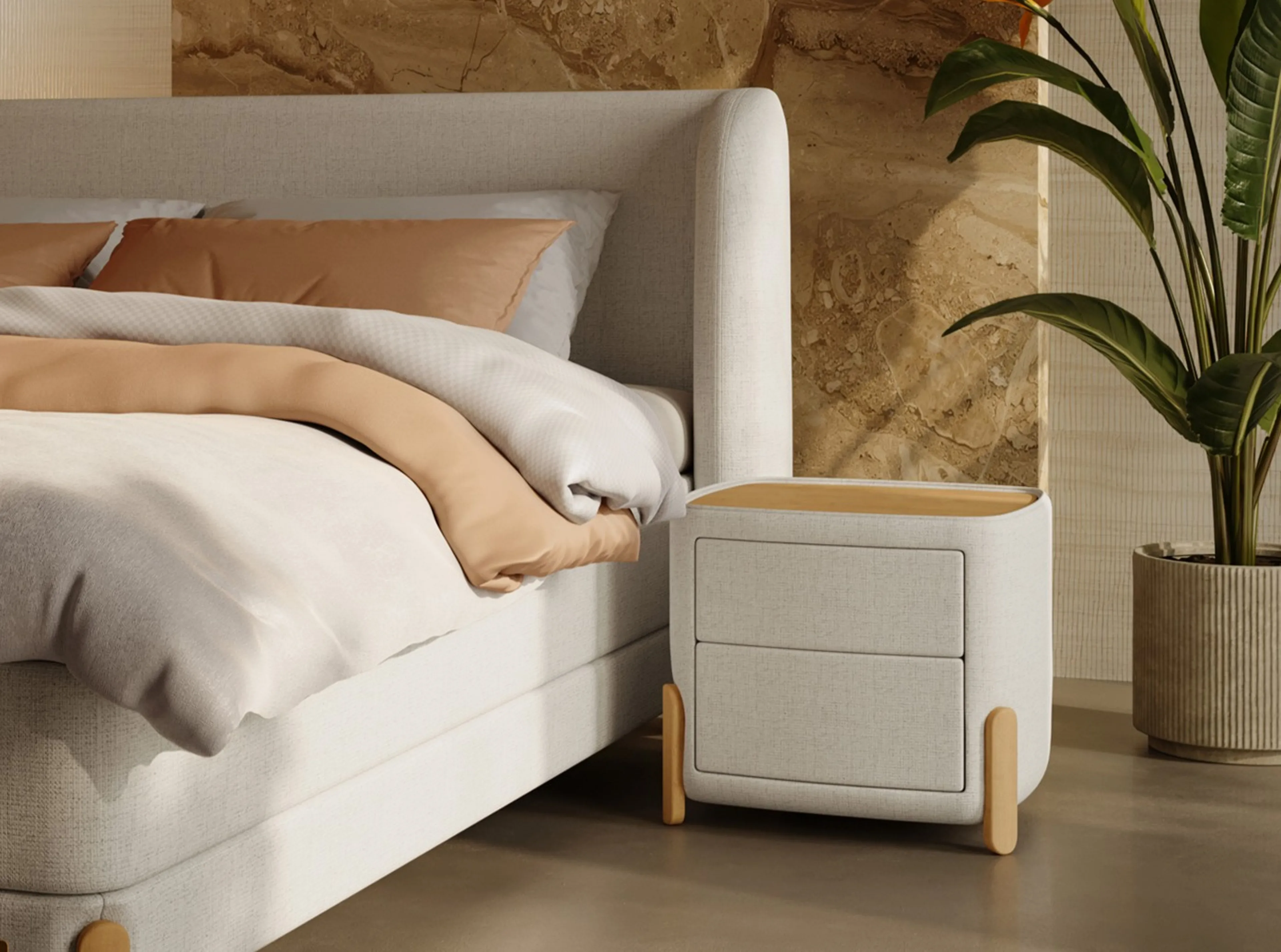 Combineer je nachtkastje met je boxspring
