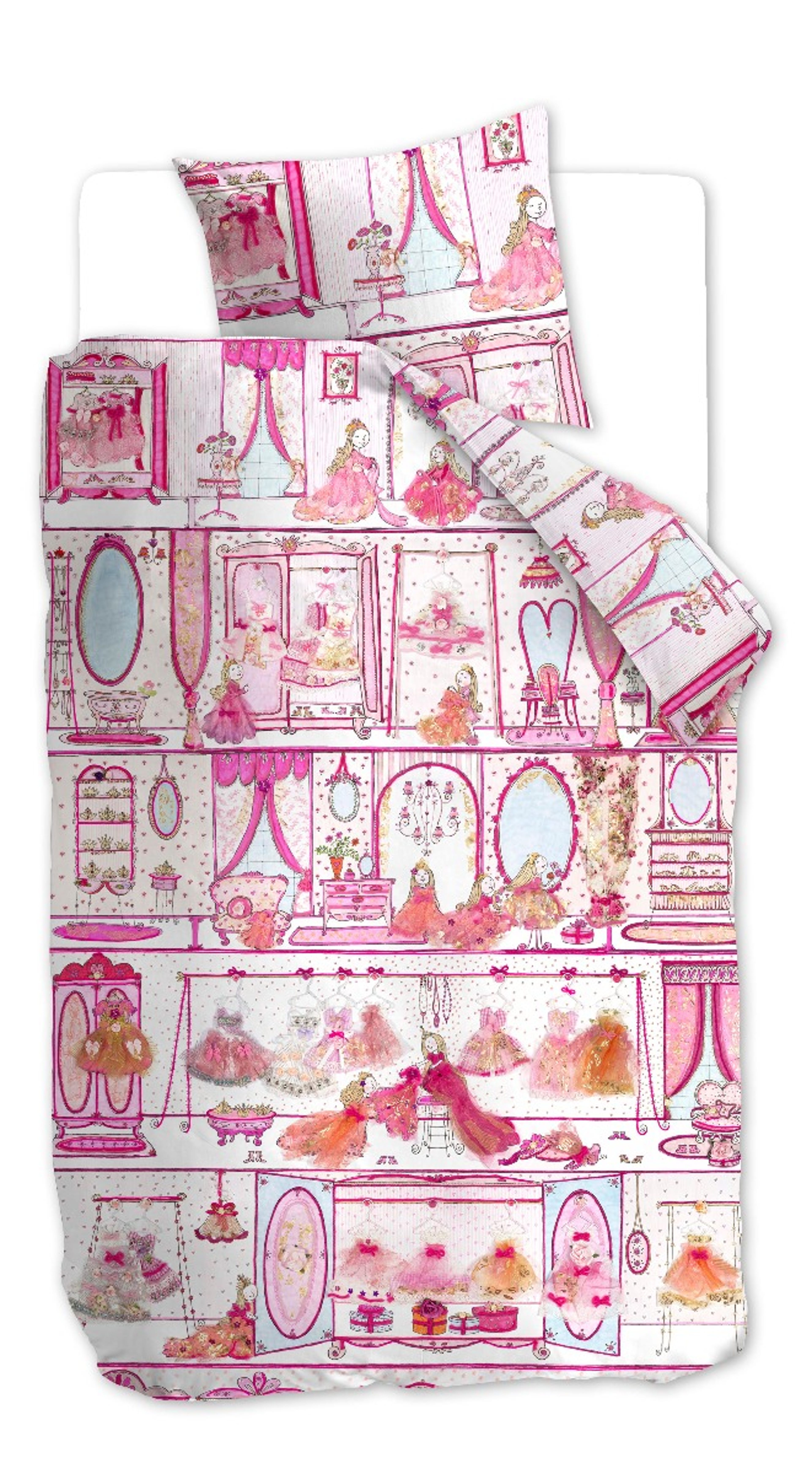 Beddinghouse Kids Princess Wardrobe Pink Dekbedovertrek