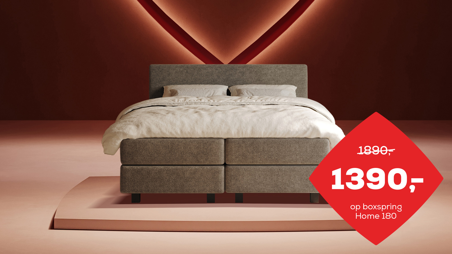 Stel Boxspring Home 180 zelf samen