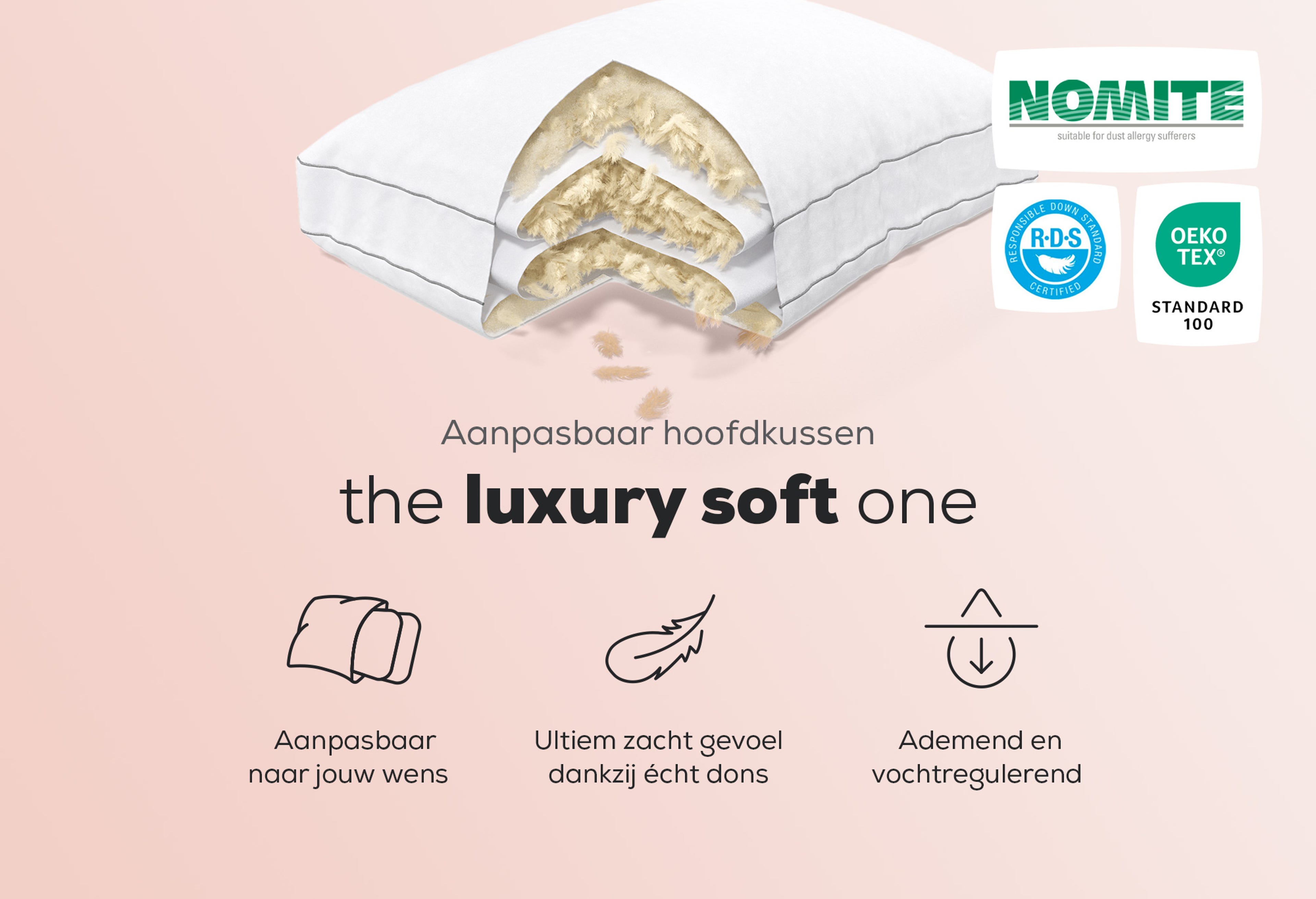 pdp theluxurysoftone leader5 carroussel 1 Aanpasbaar Hoofdkussen The Luxury Soft One