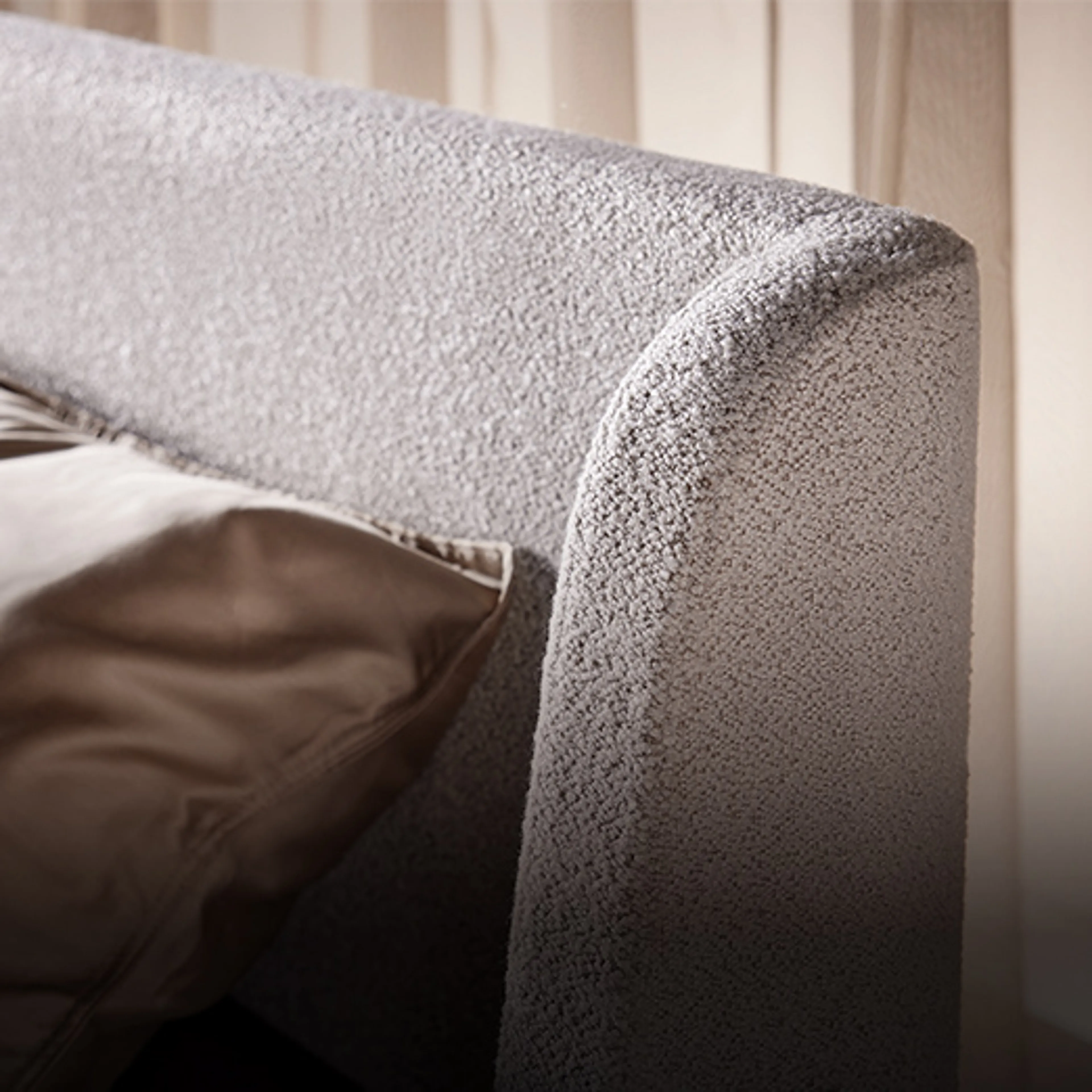 Innovatief gebogen hoofdbord